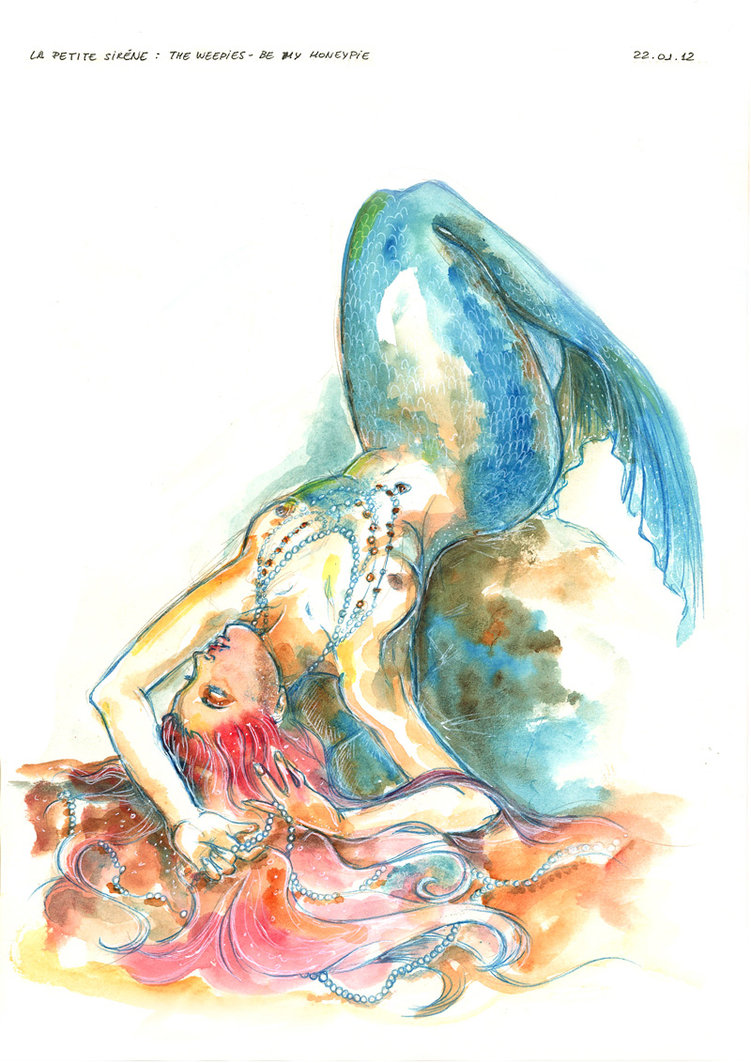 751x1063 Little Mermaid - Mermaid Watercolor