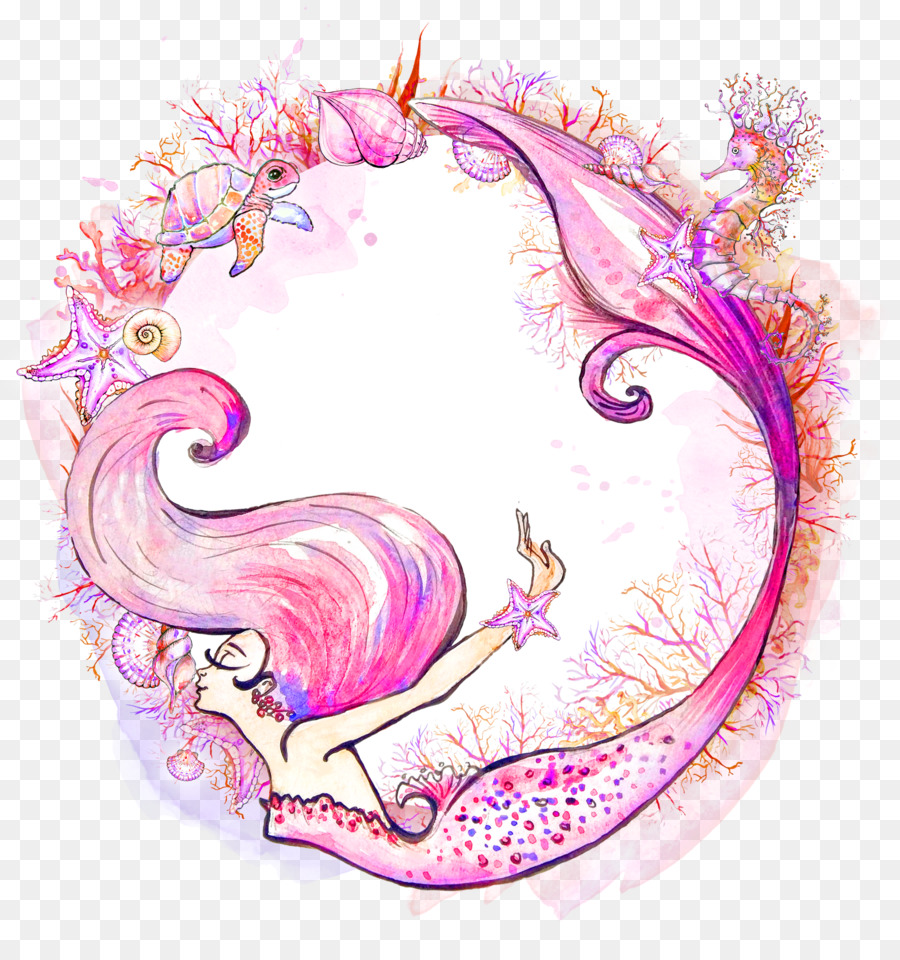 900x960 Mermaid Watercolor Painting Siren Clip Art - Mermaid Watercolor