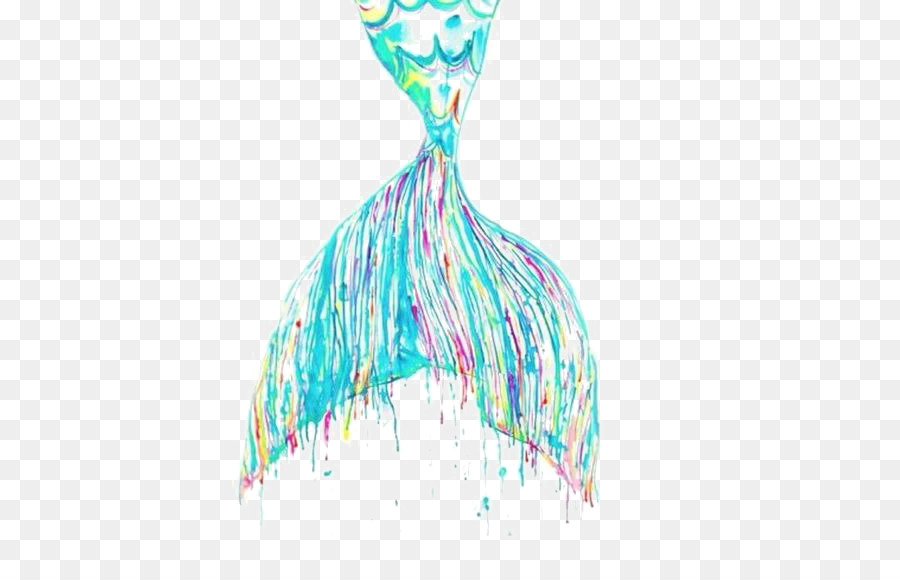 900x580 Mermaid Watercolor Painting Work Of Art - Mermaid Watercolor