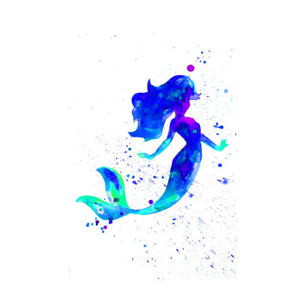 630x630 Mermaid - Mermaid Watercolor Art