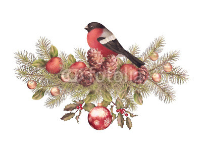 400x297 Merry Christmas Watercolor Drawing Buy Photos Ap Images - Merry Christmas Watercolor