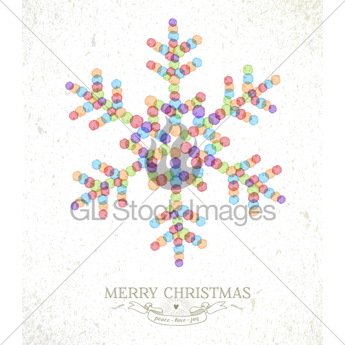 500x500 Merry Christmas Watercolor Snowflake Illustration Gl Stock Images - Merry Christmas Watercolor