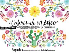 235x183 Mexican Watercolor Floral Clipart, Png, Mexican Party, Flowers - Mexican Watercolor