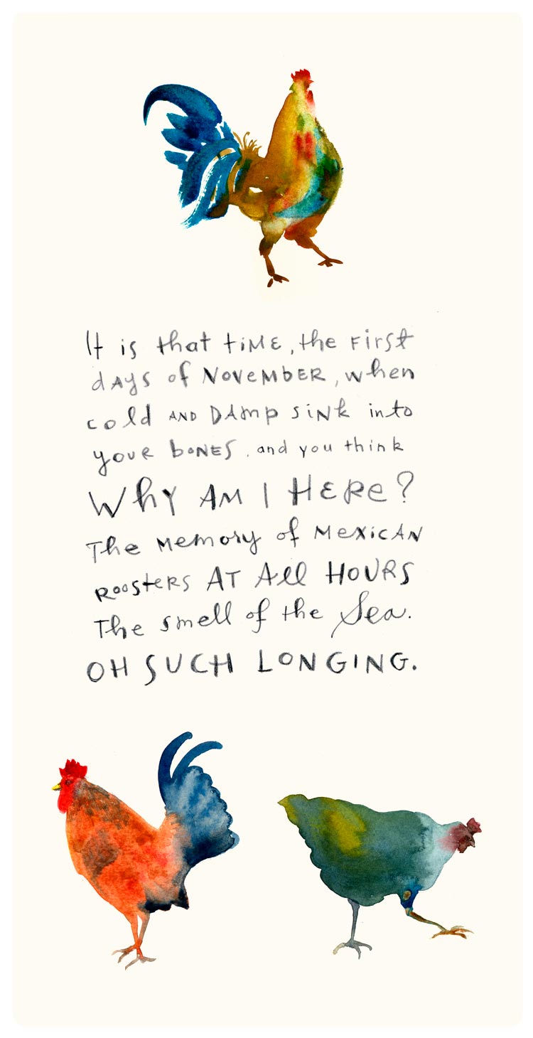 750x1460 Thinking Of Mexico In November Watercolor Sketchbook - Mexican Watercolor