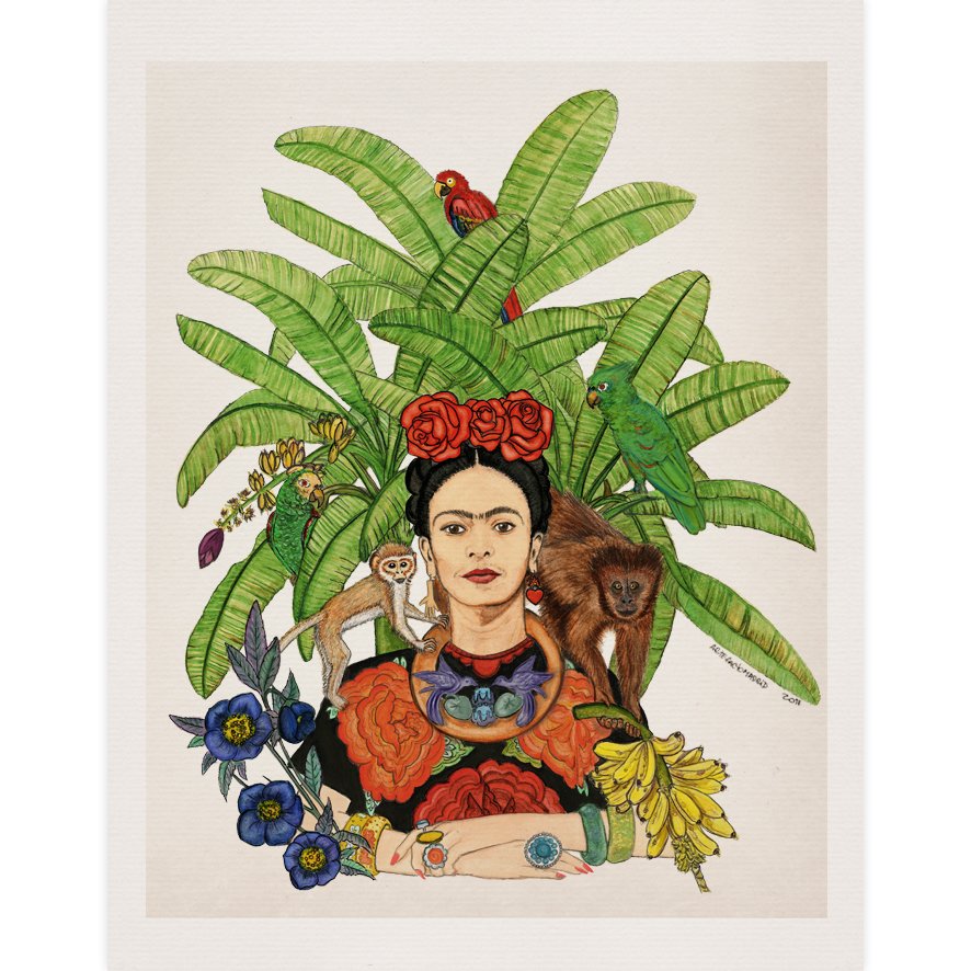 886x886 Tropical Mexican Watercolor - Mexican Watercolor