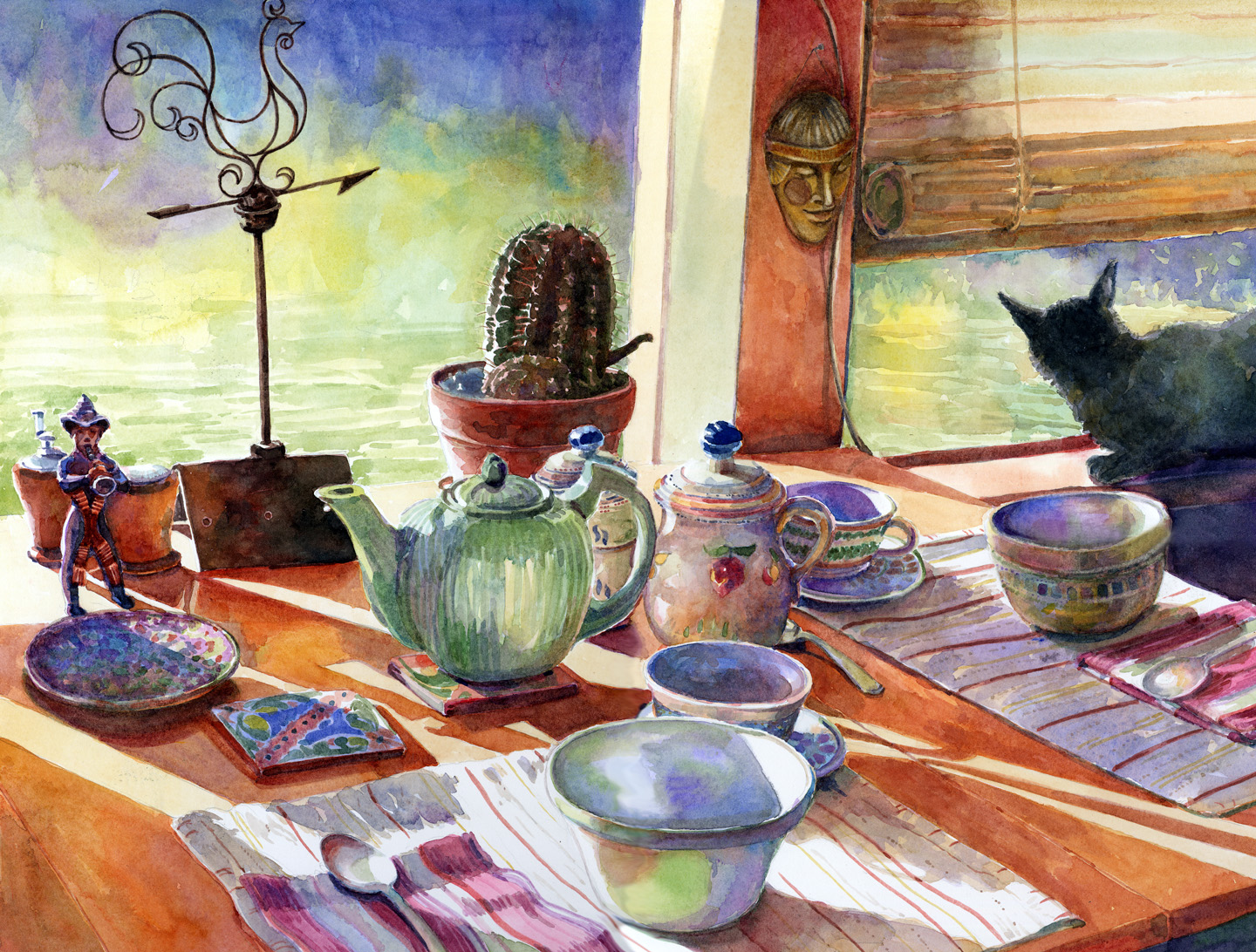 1440x1092 Watercolor Mexican Breakfast - Mexican Watercolor