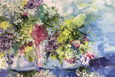 375x250 Mexican Glass Painting By Darlene Watson Saatchi Art - Mexican Watercolor Painting