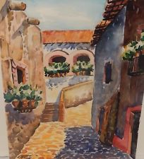 204x225 Mexican Watercolor Paintings Ebay - Mexican Watercolor Painting