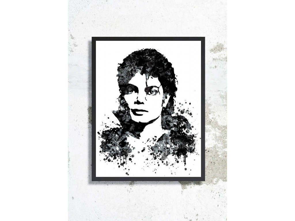 1024x768 Michael Jackson Watercolor Print Michael Jackson Poster King Of - Michael Jackson Watercolor