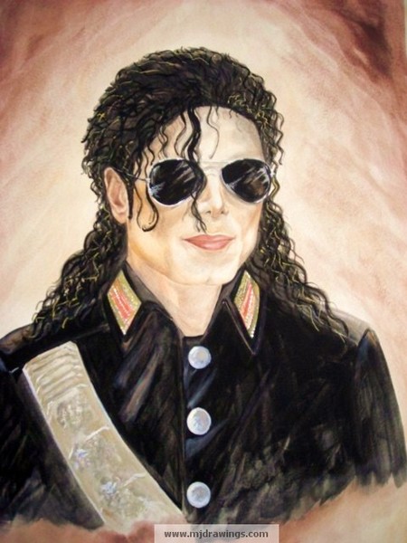 450x600 Michael Jackson Art Painting In Watercolor By Nicole Wang - Michael Jackson Watercolor