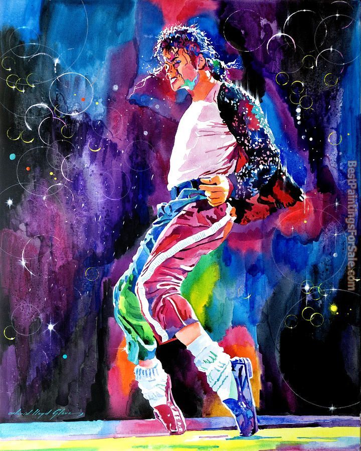 720x900 David Lloyd Glover Michael Jackson Dance Painting - Michael Jackson Watercolor