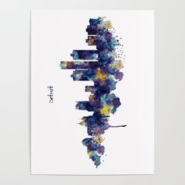 264x264 Michigan Watercolor Posters Society6 - Michigan Watercolor