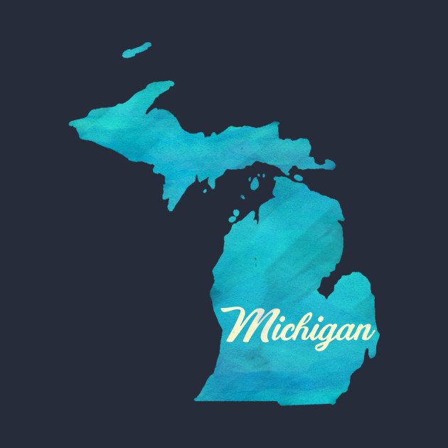 630x630 The State Of Michigan - Michigan Watercolor