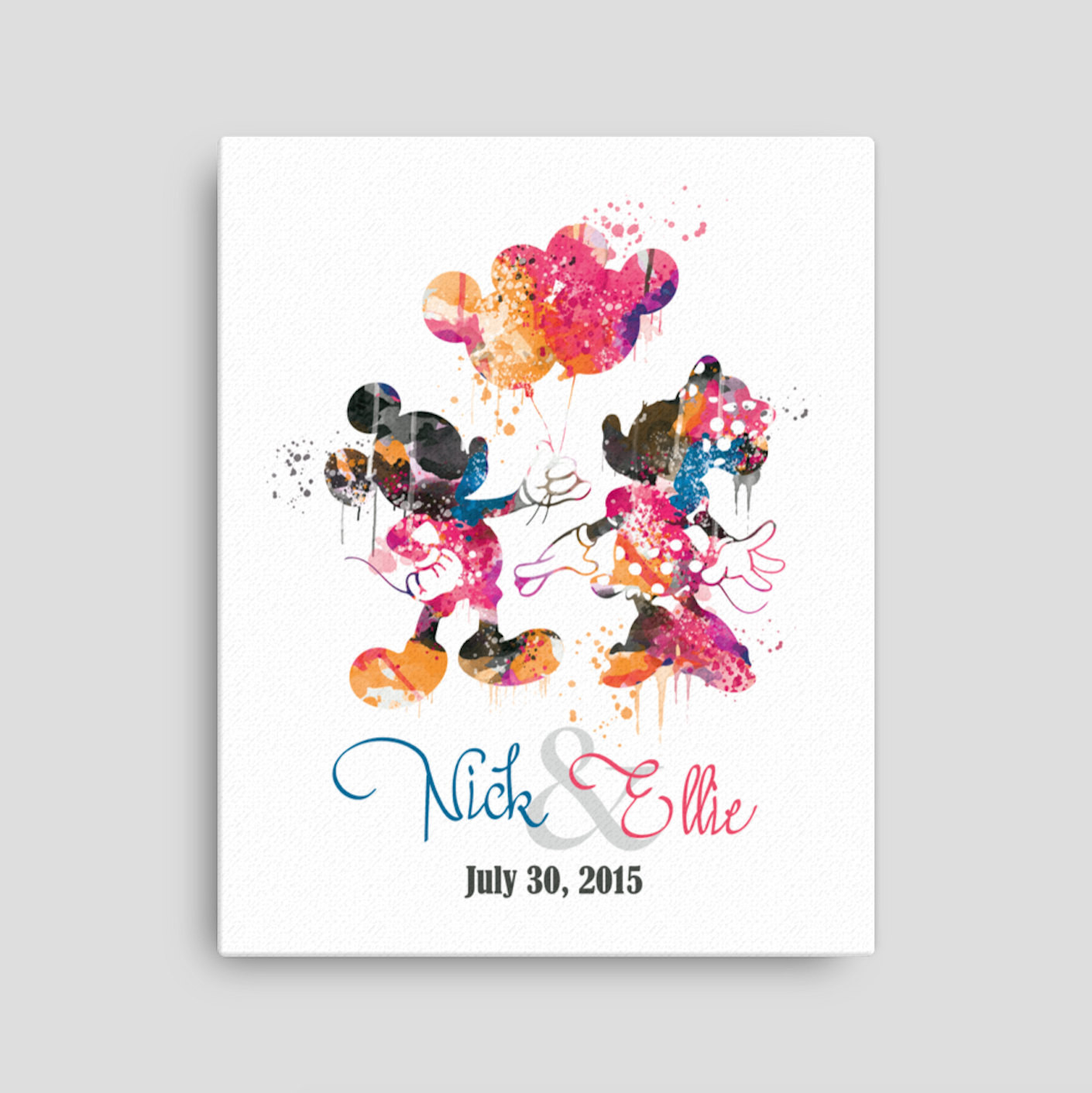 1410x1412 Lovely Mickey Mouse Watercolor - Mickey Mouse Watercolor