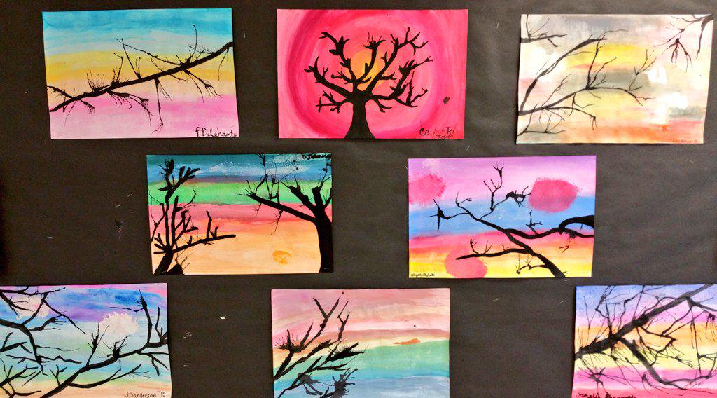 1024x568 We Middle School On Twitter Watercolor Landscapes. From Our - Middle School Watercolor