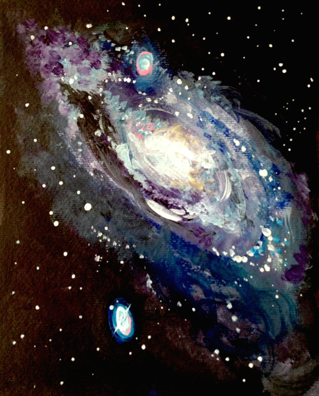 644x800 Gouache Amp Watercolor - Milky Way Watercolor