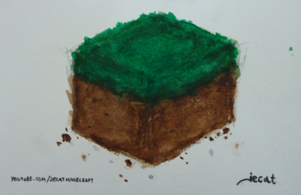 1024x666 My Minecraft Icon - Minecraft Watercolor