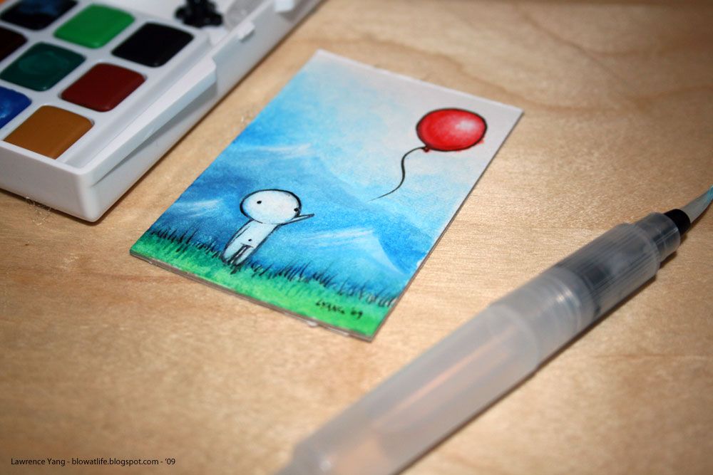 1000x667 Blow - Mini Watercolor