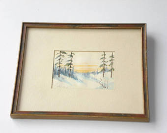 340x270 Miniature Watercolor Etsy - Miniature Watercolor Paintings