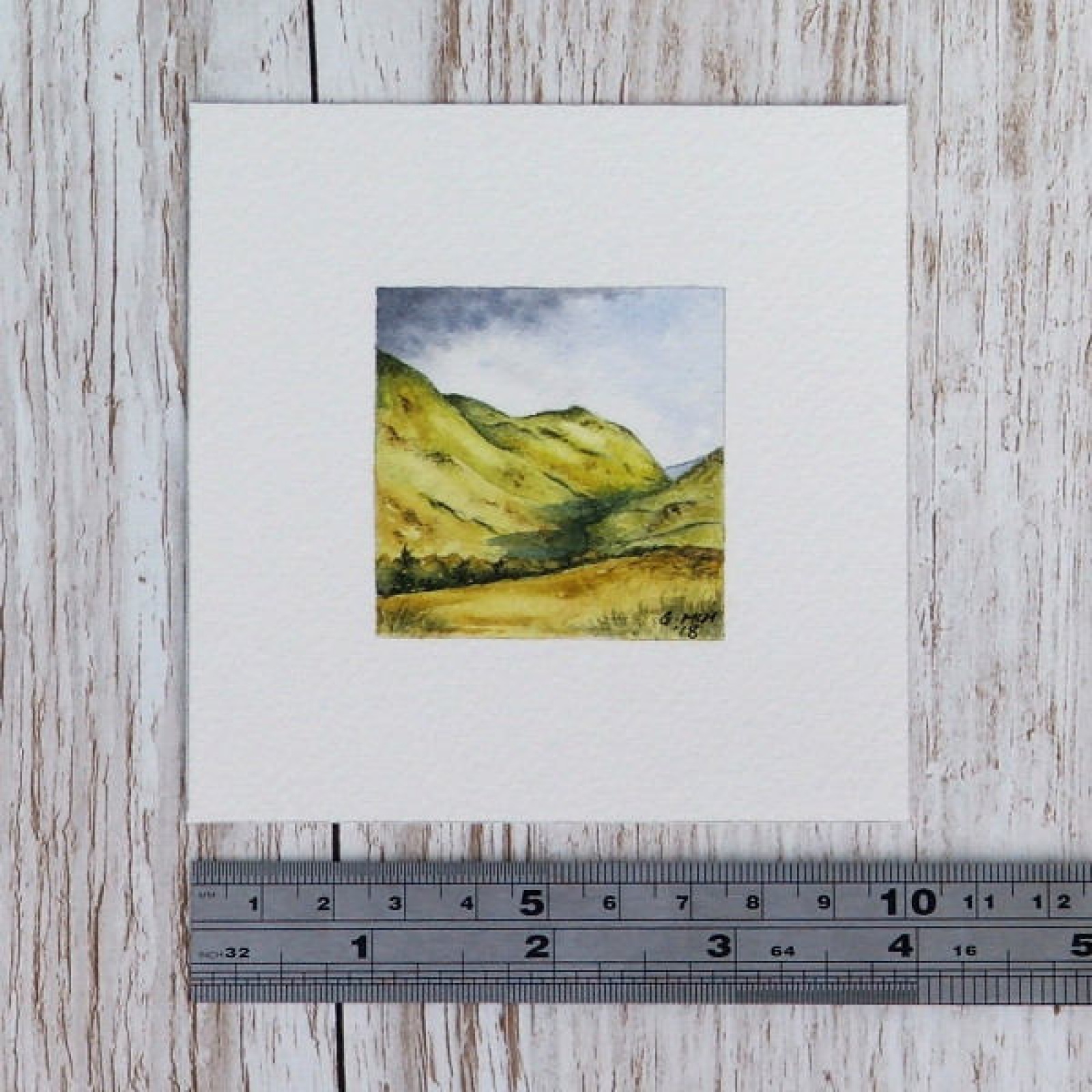 1600x1600 Miniature Watercolour Painting Of Scotland - Miniature Watercolor Paintings