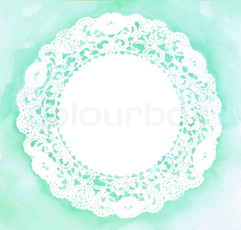 800x765 Mint Green Watercolor Doily Background Stock Photo Colourbox - Mint Green Watercolor