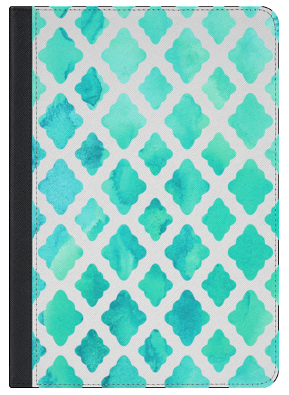 411x560 Mint Green Watercolor Diamond Pattern - Mint Green Watercolor