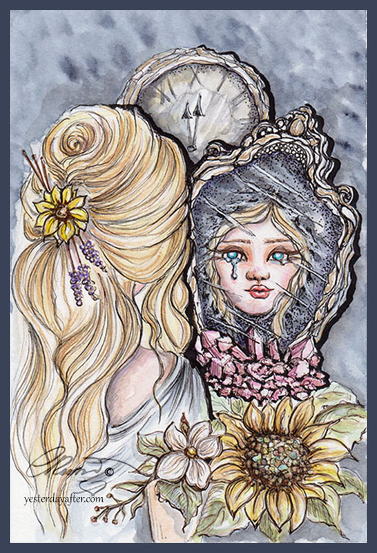 546x800 Watercolor Painting Yesterdayafter - Mirror Watercolor