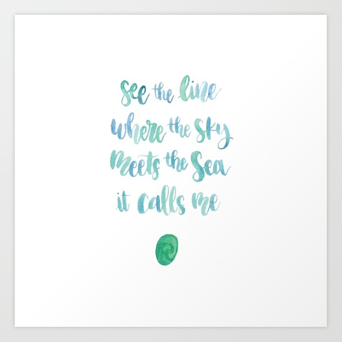 700x700 Moana Watercolor Art Print By Fantasylandliving Society6 - Moana Watercolor