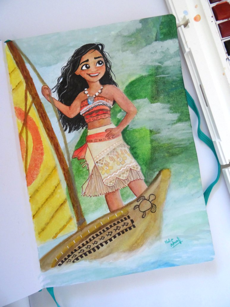 774x1032 Moana Watercolour (Sketchbook 2017 - Moana Watercolor