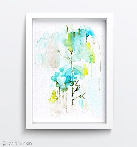 478x511 The Morning, Abstract Painting, Watercolor Painting, Acrylic - Modern Abstract Watercolor Paintings