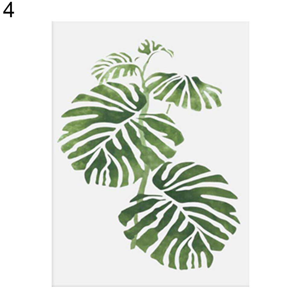 1001x1001 Modern Watercolor Green Plant Canvas Painting Palm Leaf Art Wall - Modern Watercolor Art