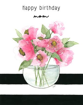 340x432 Card - Mom Watercolor