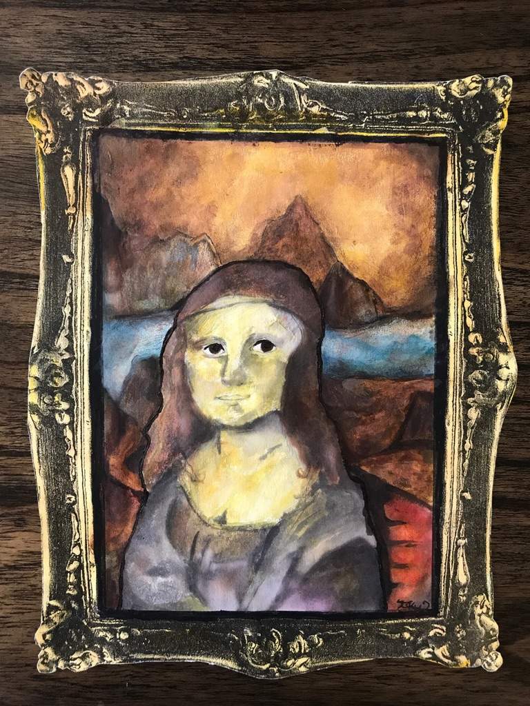 768x1024 Mona Lisa Watercolor Painting Art Amino - Mona Lisa Watercolor