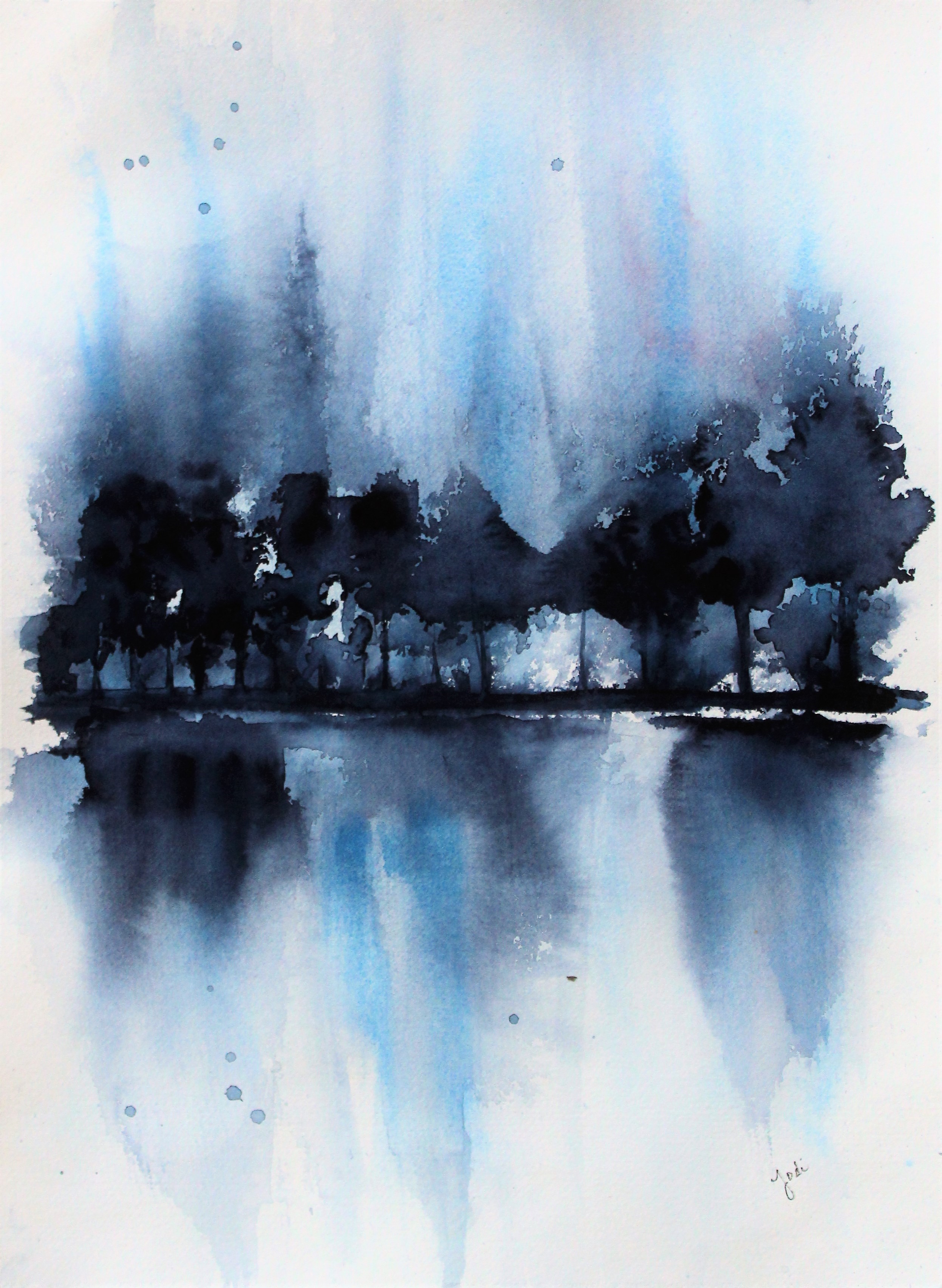 Monochromatic Watercolor At PaintingValley.com | Explore Collection Of ...