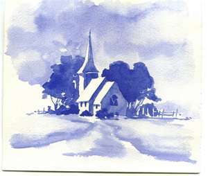 300x254 Watercolor - Monochromatic Watercolor