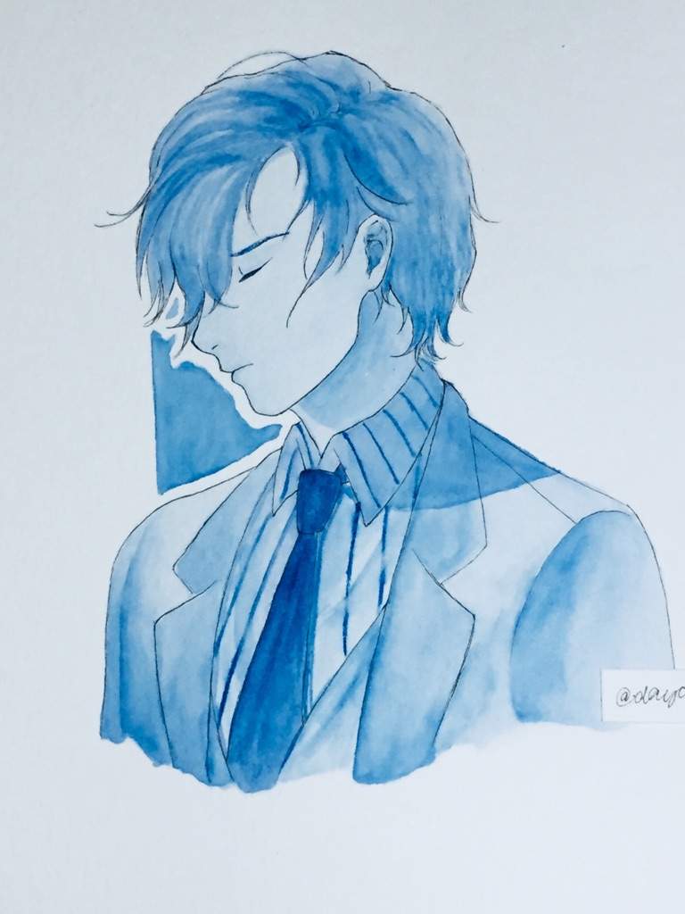 768x1024 {Monochromatic Watercolor Study} Mystic Messenger Amino - Monochromatic Watercolor