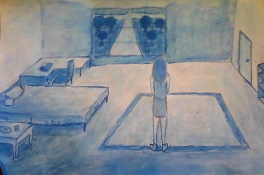 540x359 Monochromatic Watercolor By Natalia95 - Monochromatic Watercolor Paintings