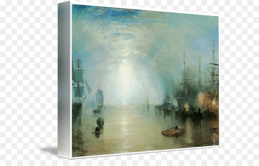 900x580 Keelmen Heaving In Coals By Moonlight Watercolor Painting - Moonlight Watercolor