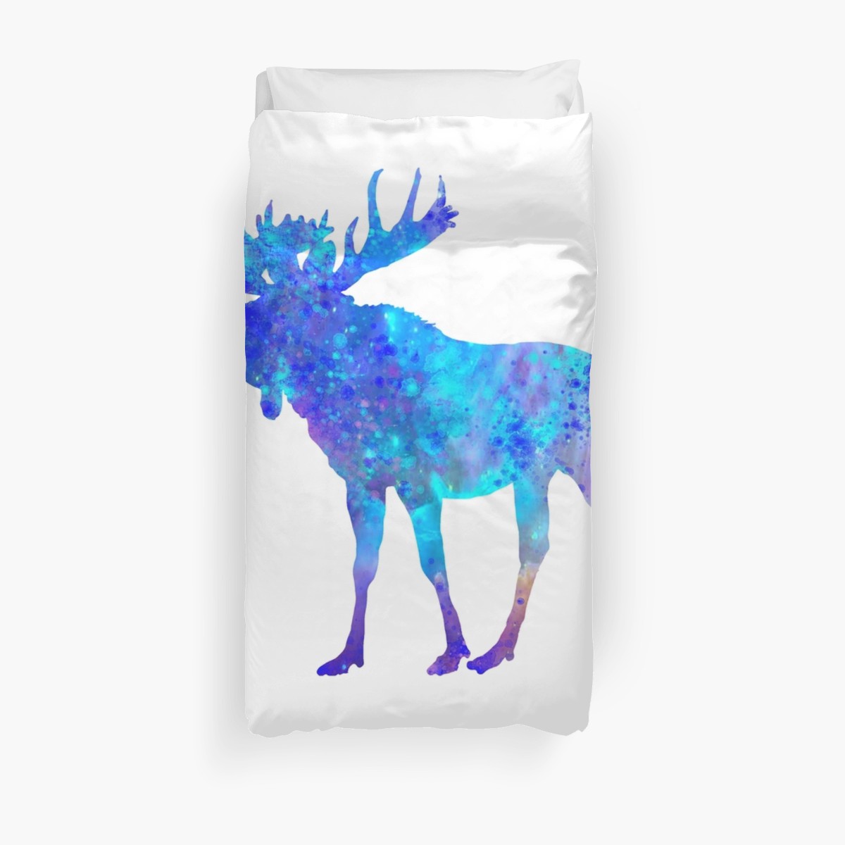 1200x1200 Moose Watercolor Art Duvet Covers By Maryedenoa Redbubble - Moose Watercolor
