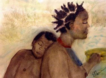 375x277 Mother Child Paintings For Sale Saatchi Art - Mother And Child Watercolor