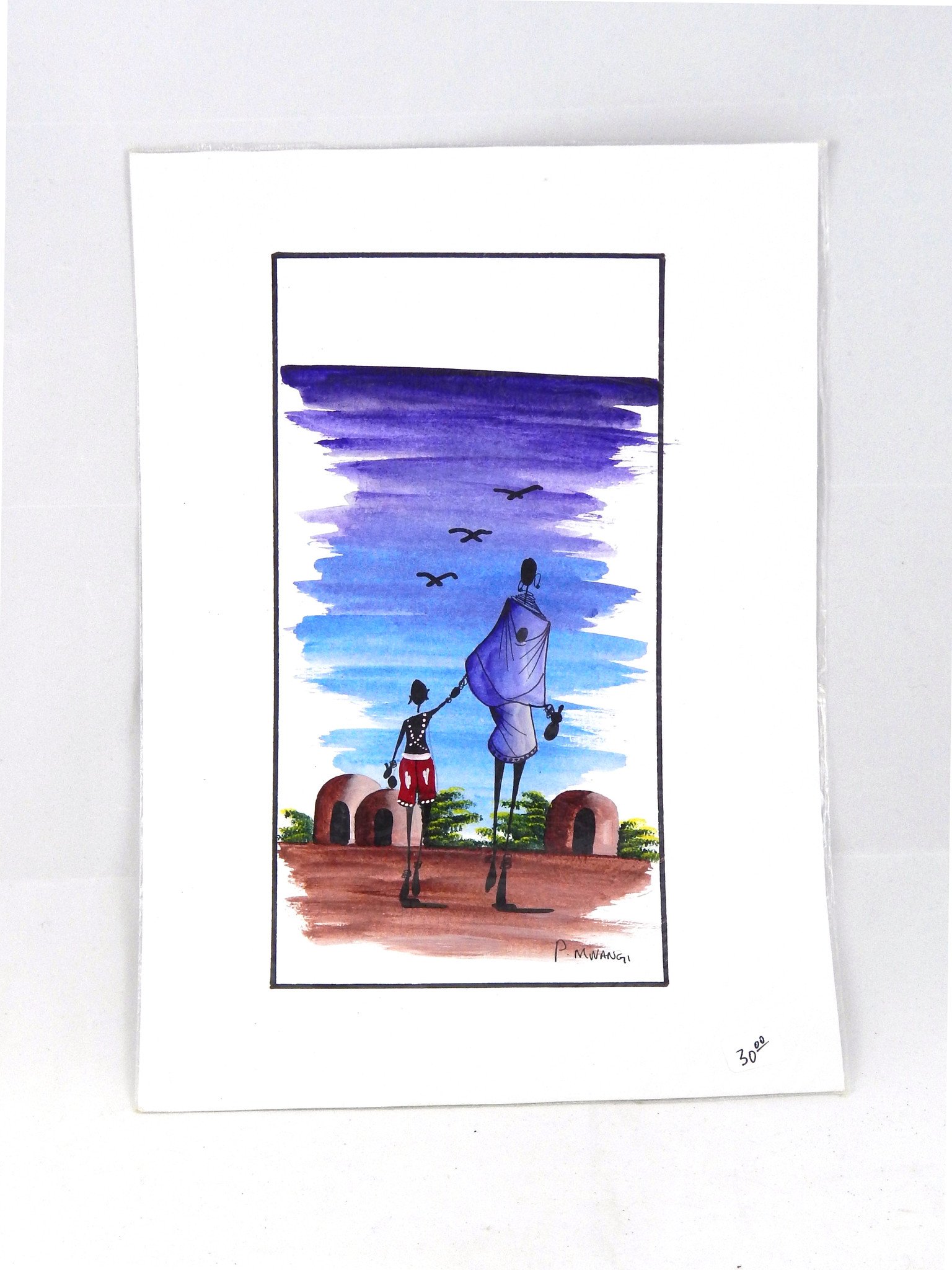 1536x2048 Maasai Mother And Child Watercolor - Mother And Child Watercolor