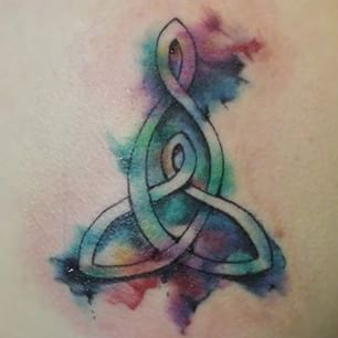 306x306 Mother Daughter Watercolor Tattoo - Mother Daughter Watercolor