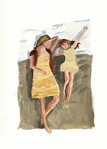 360x500 Pillow Talk, Print Of Original Painting Mother - Mother Daughter Watercolor