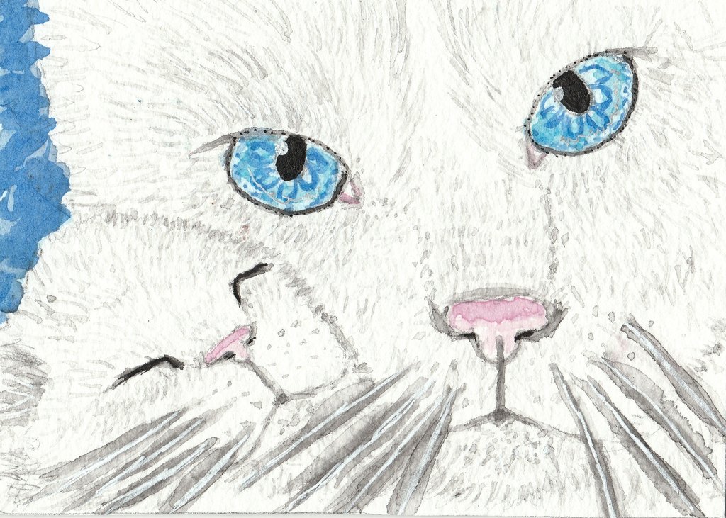 1024x731 Mother And Baby Cat Watercolor Painting By Tulipteardrops On - Mother Watercolor