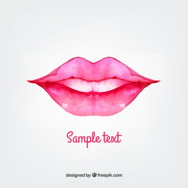 626x626 Watercolor Lips Vector Free Download - Mouth Watercolor