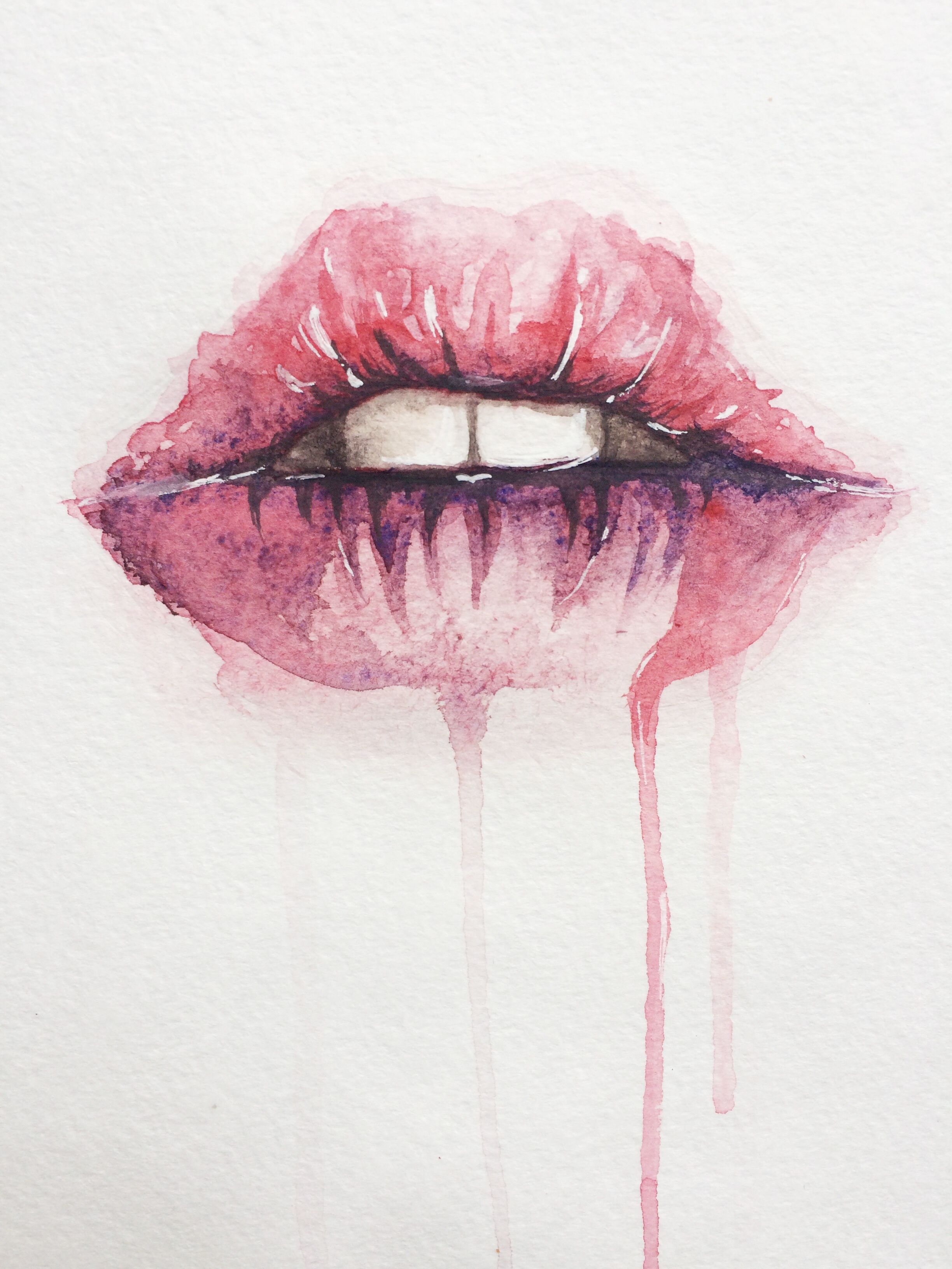 2448x3264 Watercolor Lips Akvarel Watercolor, Lips And - Mouth Watercolor