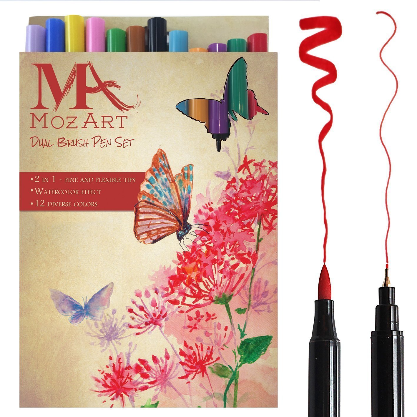 1417x1417 Dual Brush Pens - Mozart Watercolor