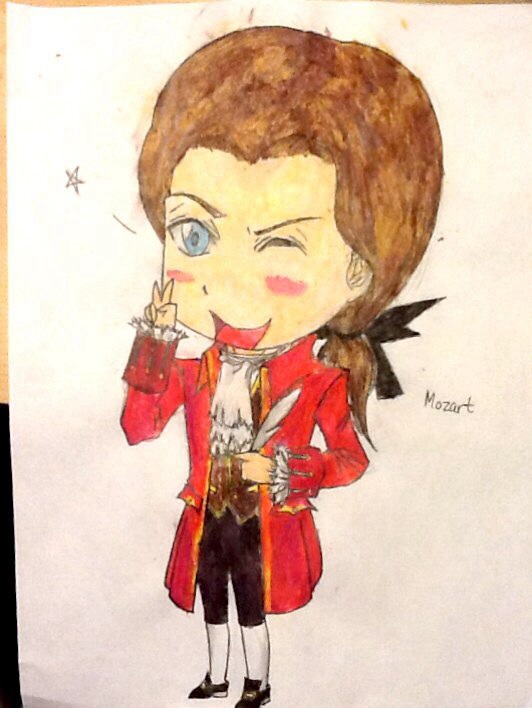 532x708 Sd Mozart Watercolor By Hellomynameismozart - Mozart Watercolor