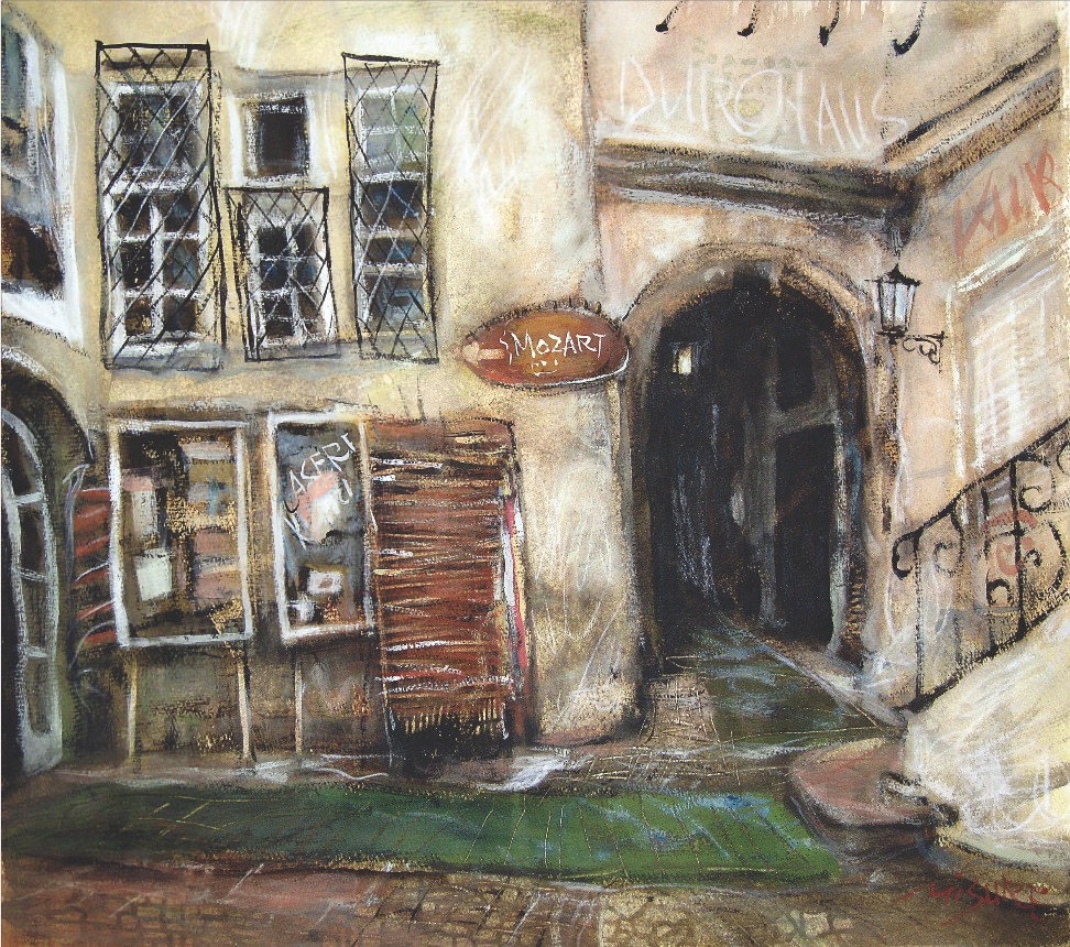 972x860 The Home Of Mozart Watercolor And Gouache Awarded - Mozart Watercolor