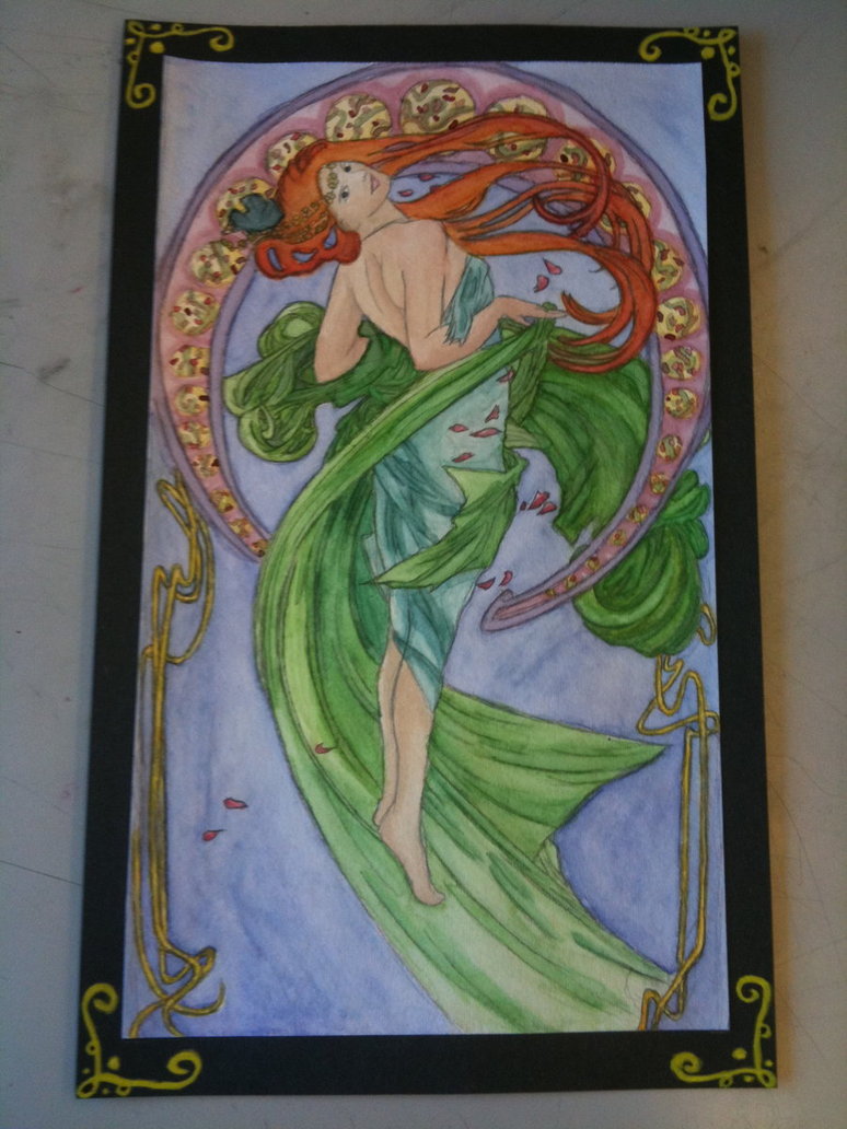 774x1032 Mucha Watercolor By Karielendil - Mucha Watercolor